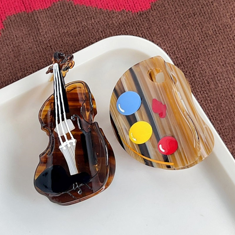 Art-Inspired Acrylic Hair Claw Clip