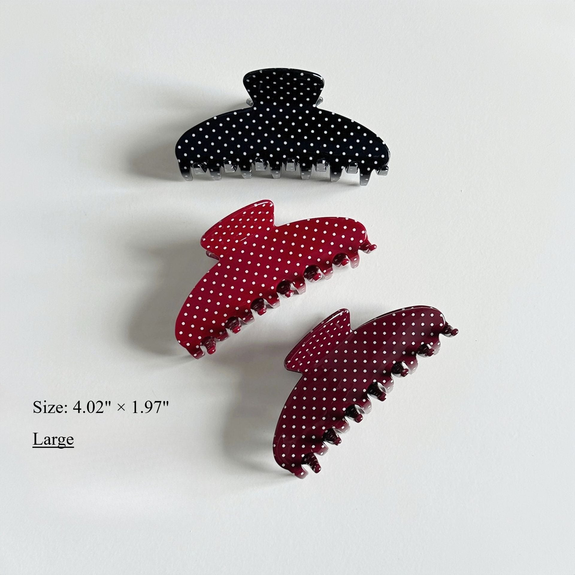 Vintage Polka Dot Hair Claw