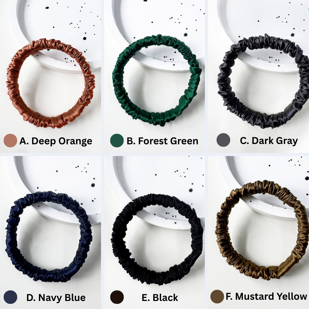 5-Piece 100% Silk Hair Tie Set