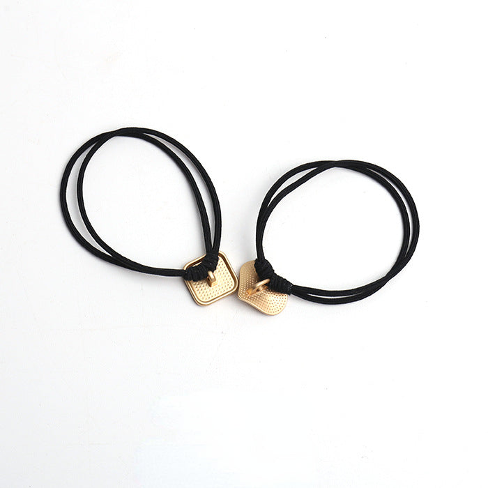 Elastic double strand hair tie