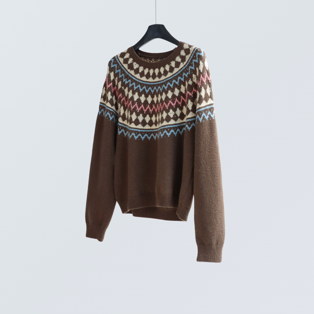 Fair Isle Wool-Blend Sweater  | 4 Colors