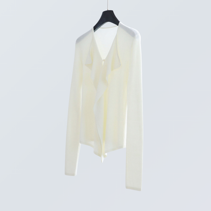 Drape Front Lyocell Knit Cardigan | 5 Colors