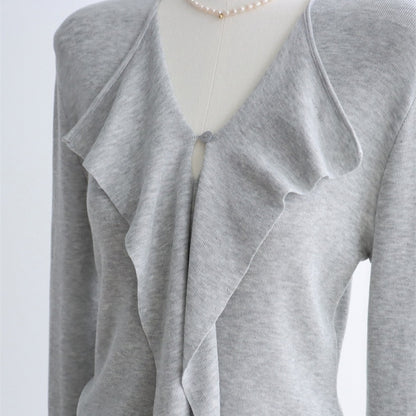 Drape Front Lyocell Knit Cardigan | 5 Colors