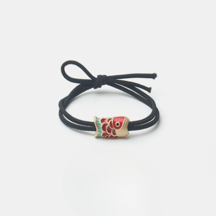 Red carp lucky bracelet hair tie