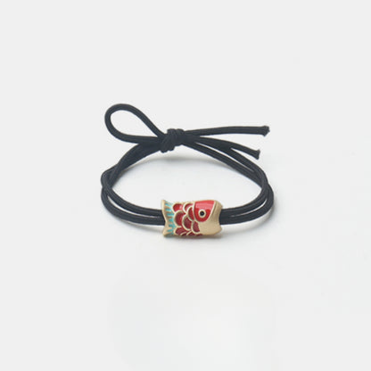 Red carp lucky bracelet hair tie