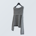Wide Boat Neck Knit Top with Button Detail | 5 Colors