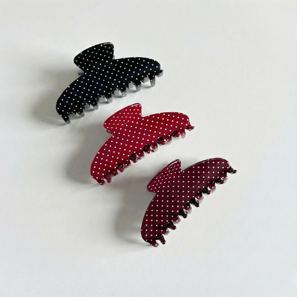 Vintage Polka Dot Hair Claw