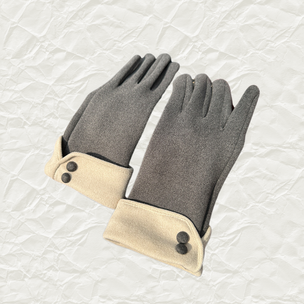 Faux Suede Touchscreen Gloves