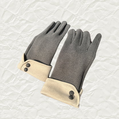 Faux Suede Touchscreen Gloves