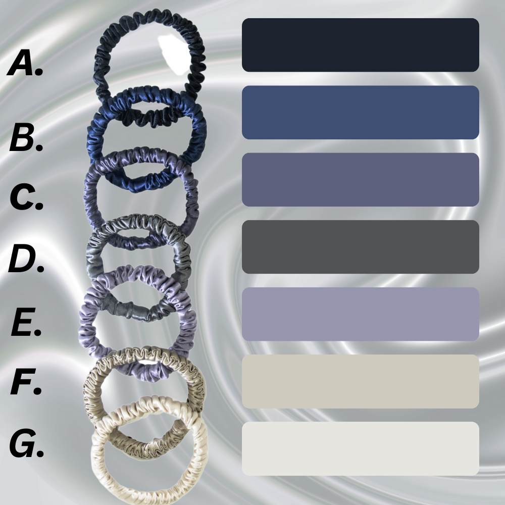 Silk Slim Hair Tie - 5 Pack | Small