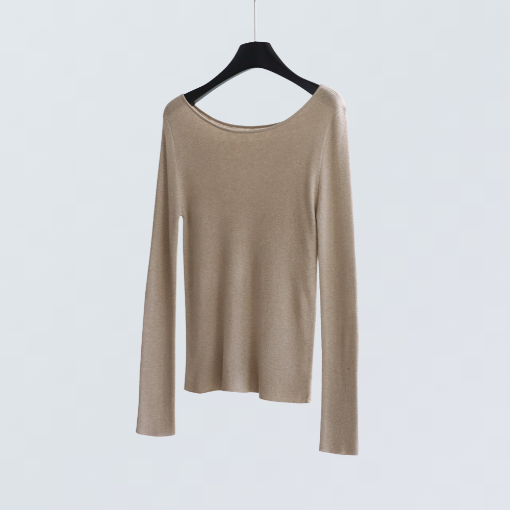 Boat Neck Wool-Blend Knit Top | 9 Colors