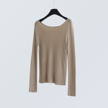Boat Neck Wool-Blend Knit Top | 9 Colors