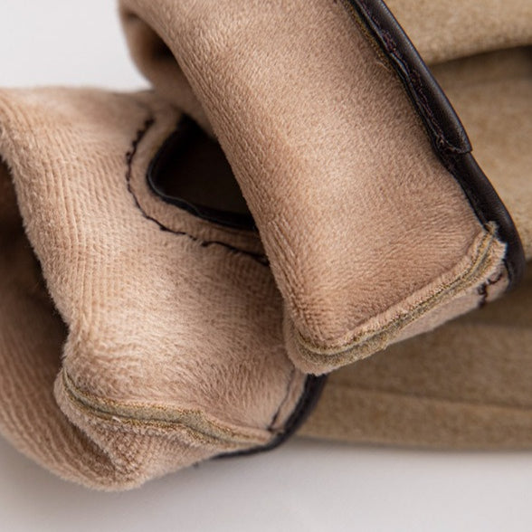 Pom-Pom Suede Touchscreen Gloves