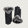 Sheepskin & Rex Rabbit Fur Gloves