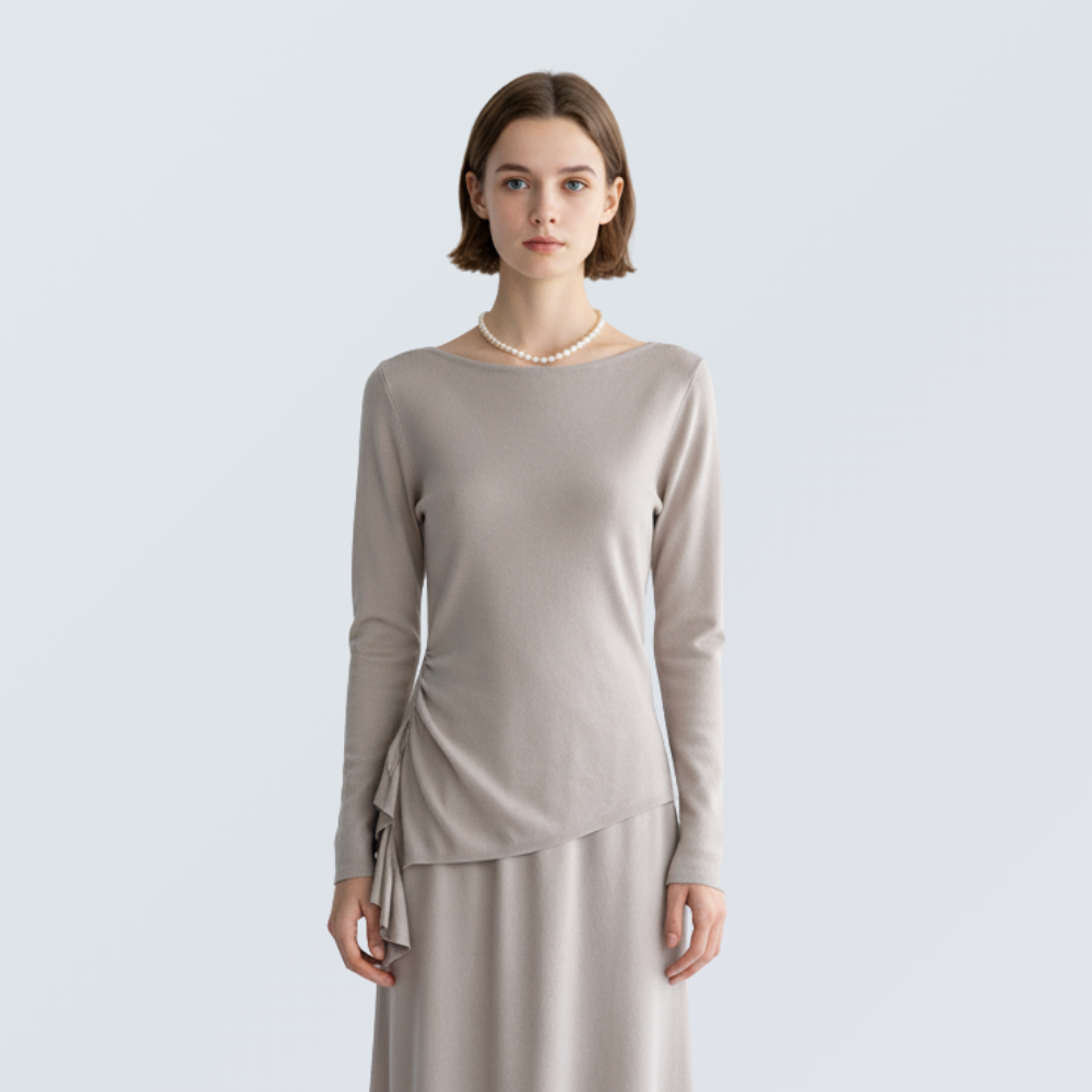 Lyocell Boat Neck Knit Top | 8 Colors