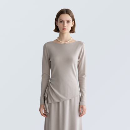 Lyocell Boat Neck Knit Top | 8 Colors