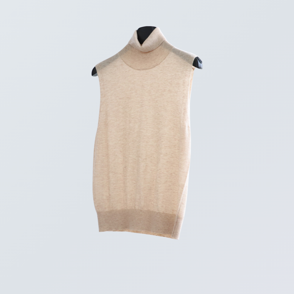 High Neck Wool-Blend Sleeveless Knit Top | 8 Colors