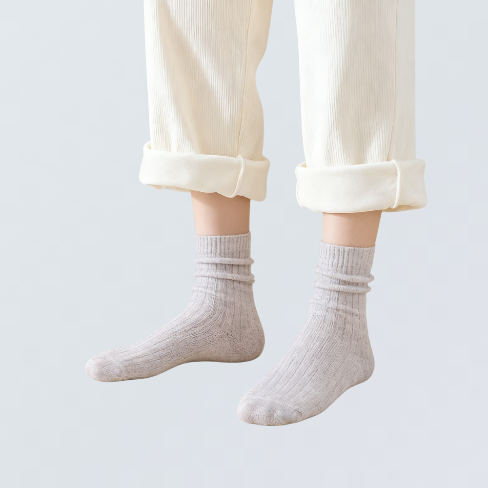 5-Pair Thermal Wool Crew Socks