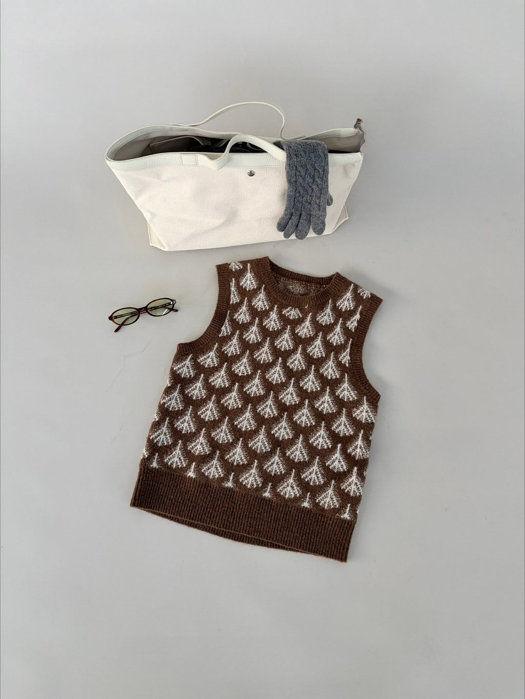 Ovina Sleeveless Knit Sweater Vest