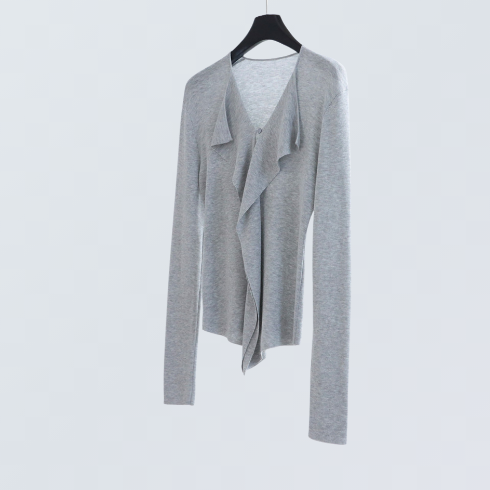 Drape Front Lyocell Knit Cardigan | 5 Colors