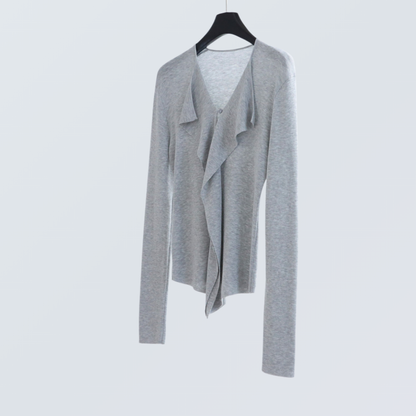 Drape Front Lyocell Knit Cardigan | 5 Colors