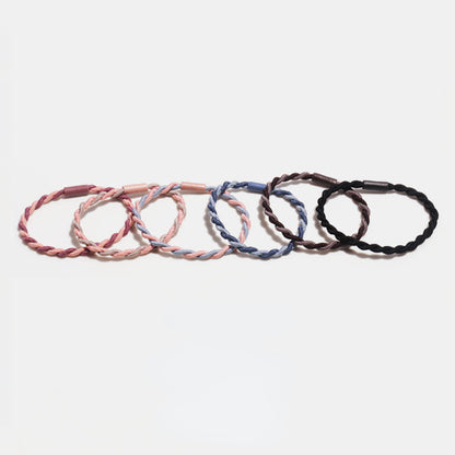 Colorful double strand hair tie