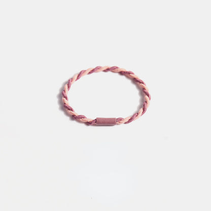Colorful double strand hair tie