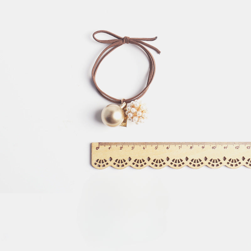 Pearl alloy elastic hair loop