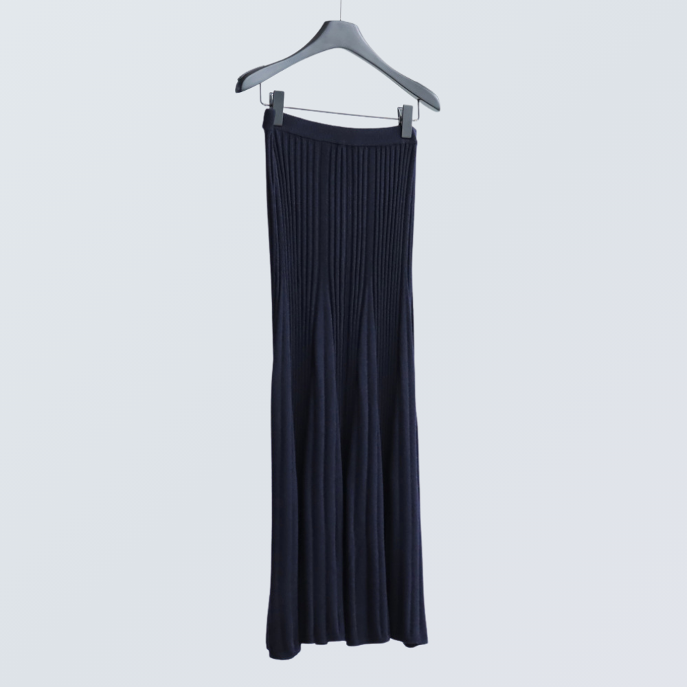 Ribbed Knit Wool Blend A-Line Dress| 7 Colors