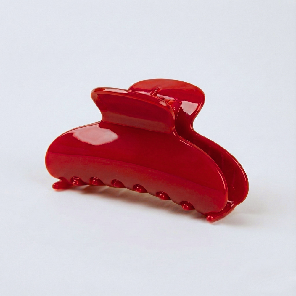 Matte Burgundy Hair Claw Clip