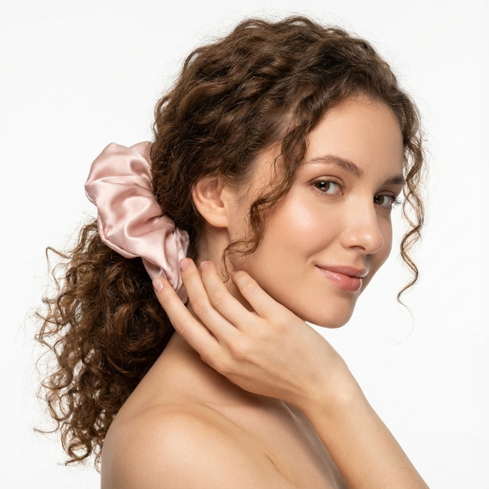 Silk Lustre Oversized Scrunchie | Large
