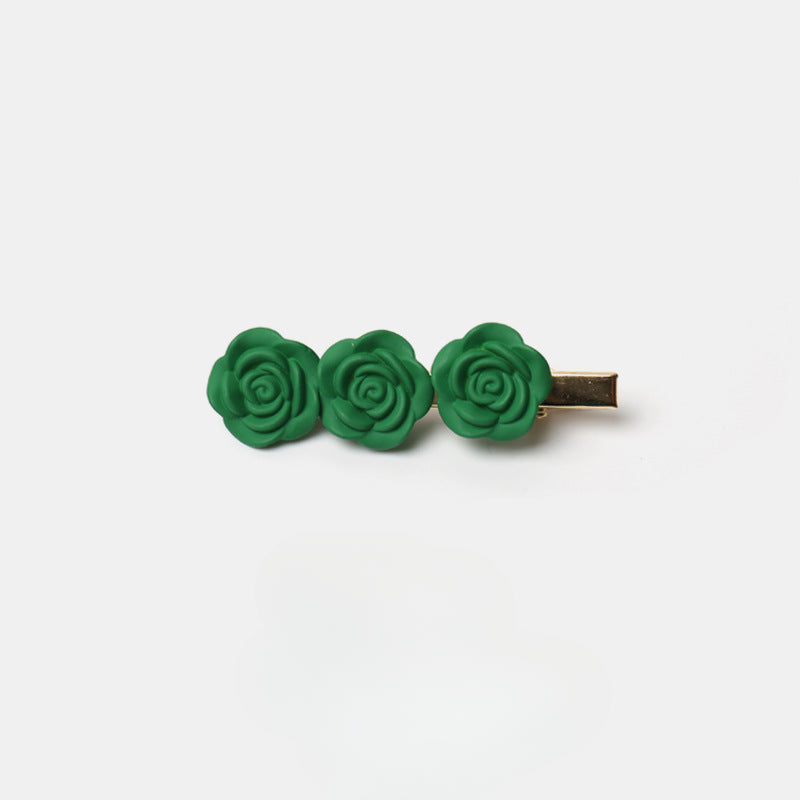 Camellia flower hair pin