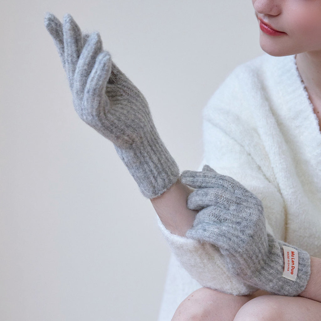 Cozy Wool-Blend Winter Gloves