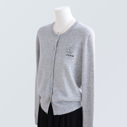 Loose Fit Wool Blend V-Neck Knit Cardigan | 4 Colors