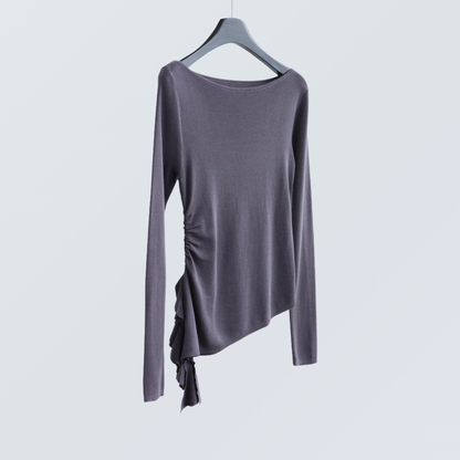 Lyocell Boat Neck Knit Top | 8 Colors