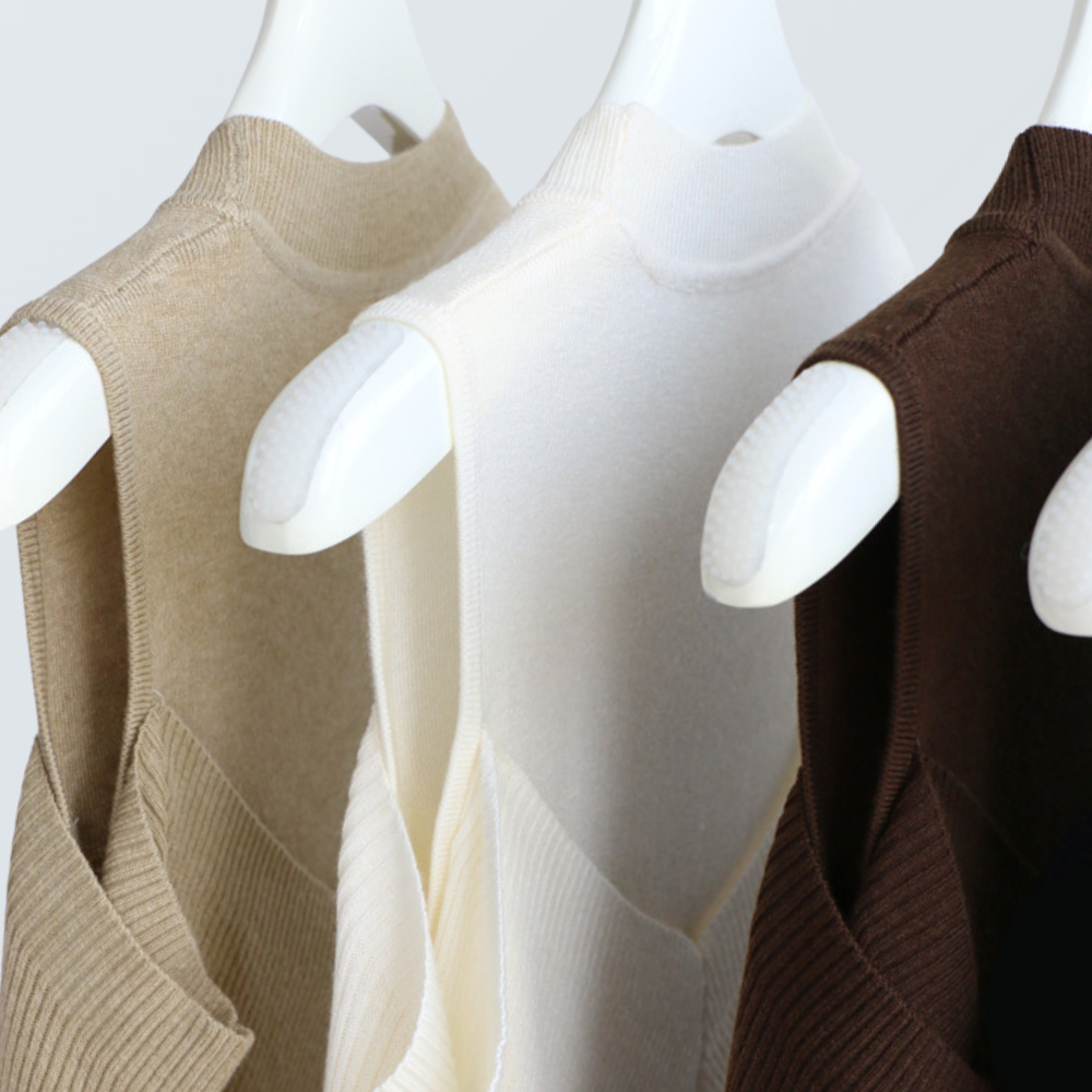 Layered Cold Shoulder Wool Knit Top | 6 Colors