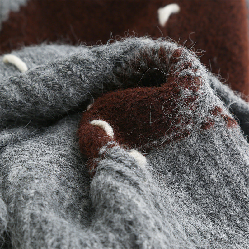 Chunky Argyle Sweater