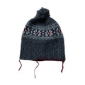 Wool-Blend Nordic Snowflake Knit Beanie