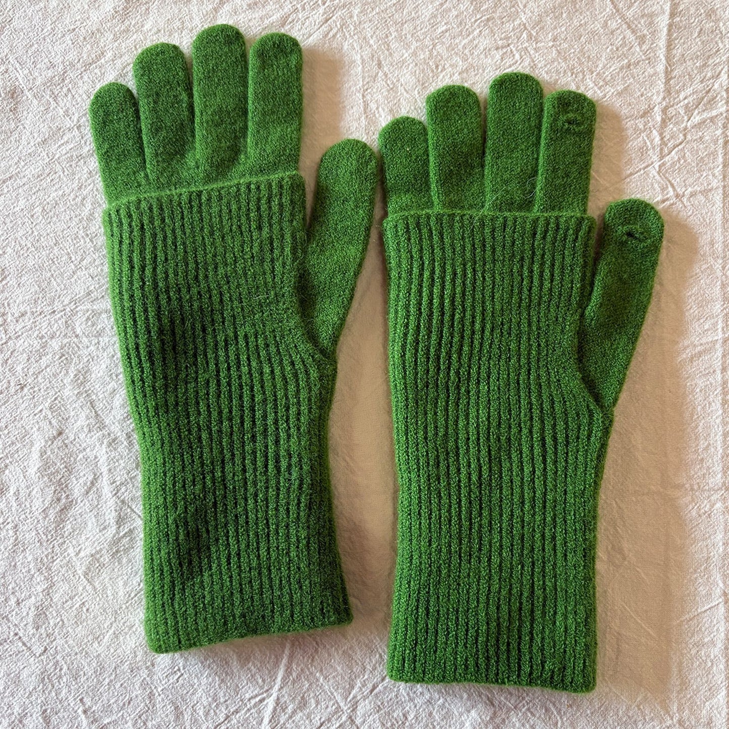 Detachable Wool-Blend Knit Gloves