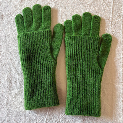 Detachable Wool-Blend Knit Gloves