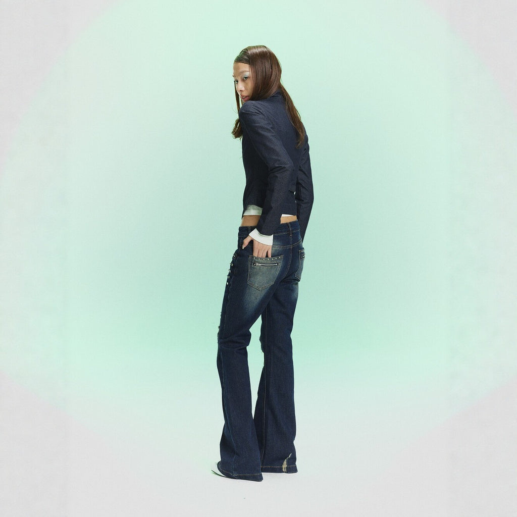 Pokiovo Cropped Collared Jacket