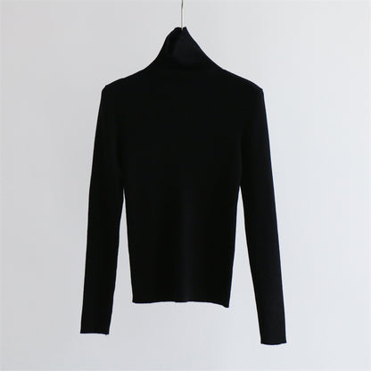 Thick Ribbed Wool Turtleneck Knit Top | 10 Colors