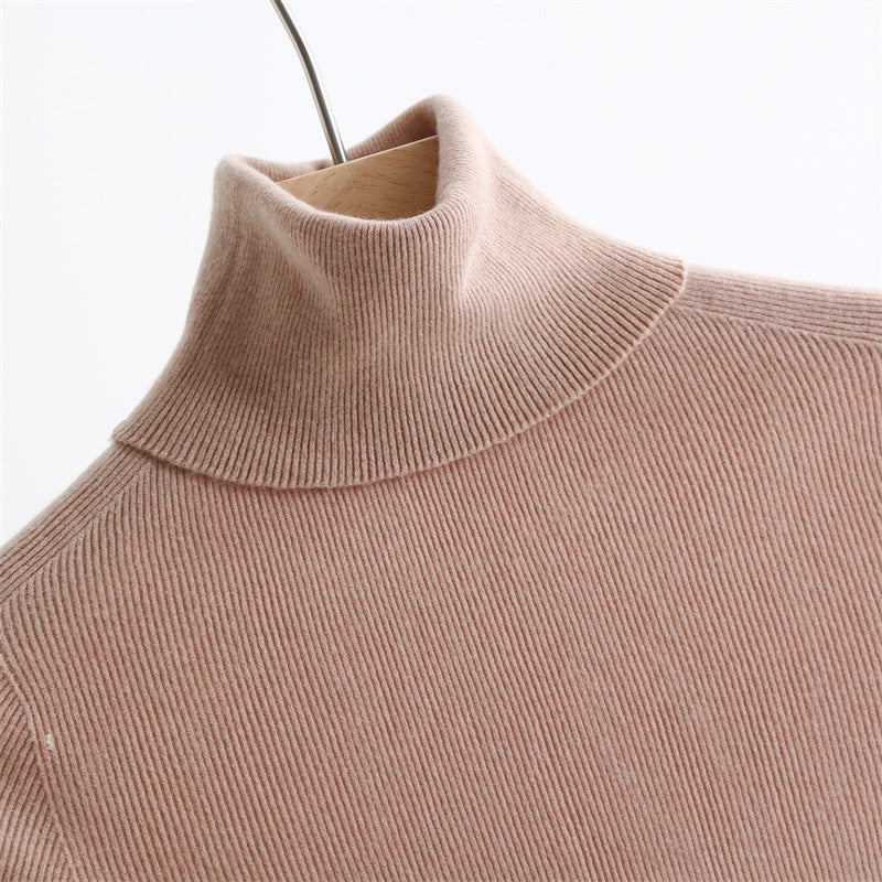 Gradient Wool-Blend High-Neck Knit Top