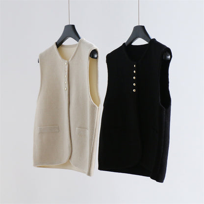 Wool Blend Sleeveless Knit Top | 3 Colors