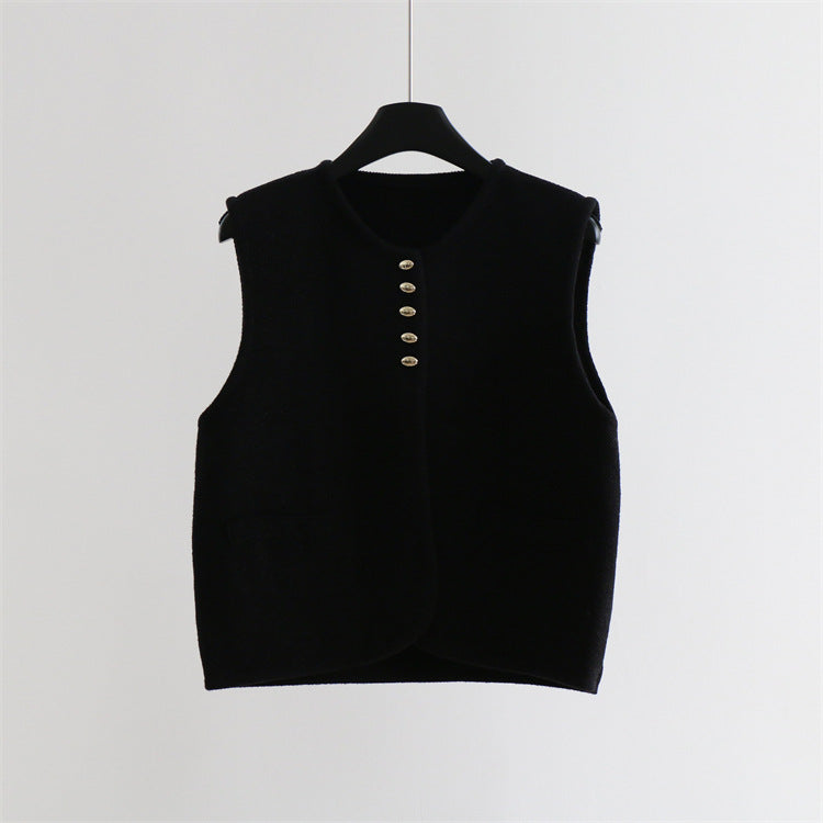 Wool Blend Sleeveless Knit Top | 3 Colors