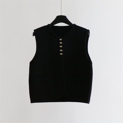 Wool Blend Sleeveless Knit Top | 3 Colors