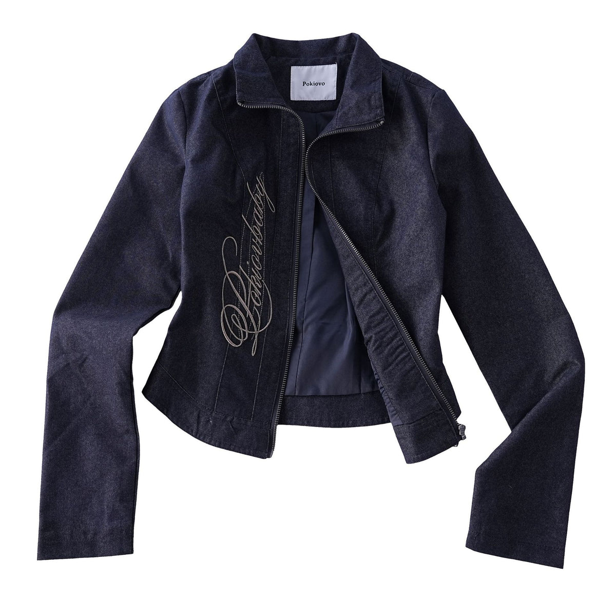 Pokiovo Cropped Collared Jacket