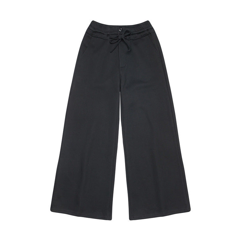 Wide leg straight sweatpants | 2 color