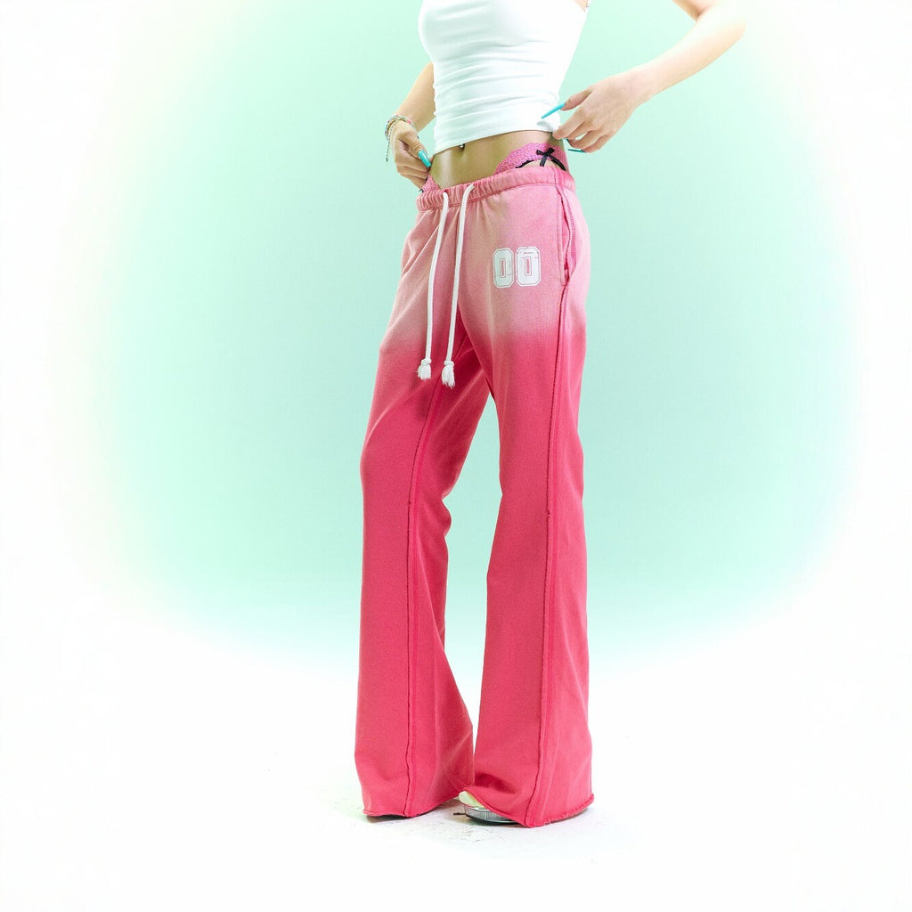 Pokiovo Drawstring Flared Sweatpants