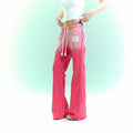 Pokiovo Drawstring Flared Sweatpants